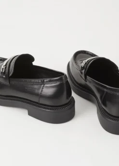 Kengät<Vagabond Alex W Loafer Musta Kiillotettu Nahka