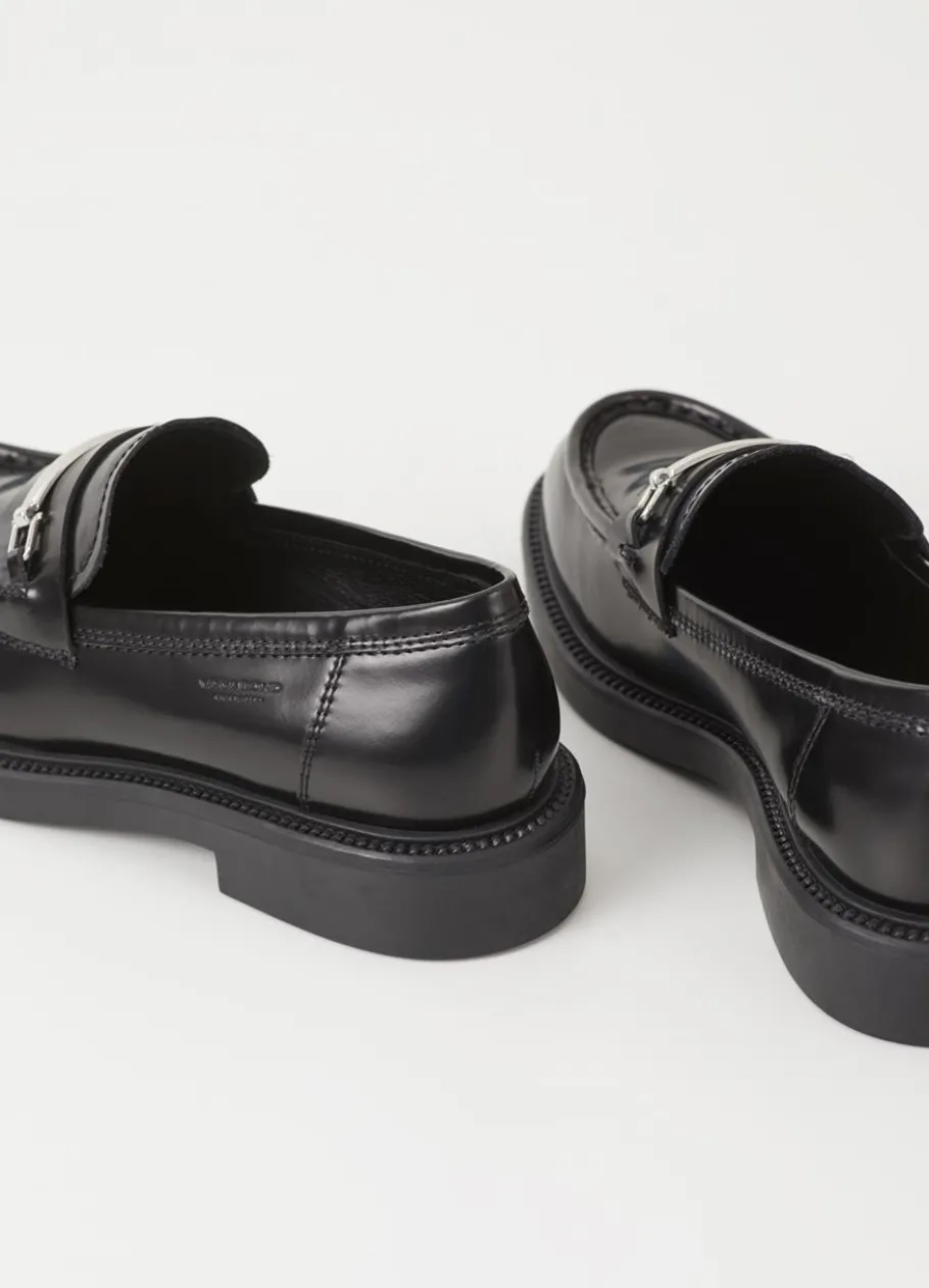 Kengät<Vagabond Alex W Loafer Musta Kiillotettu Nahka