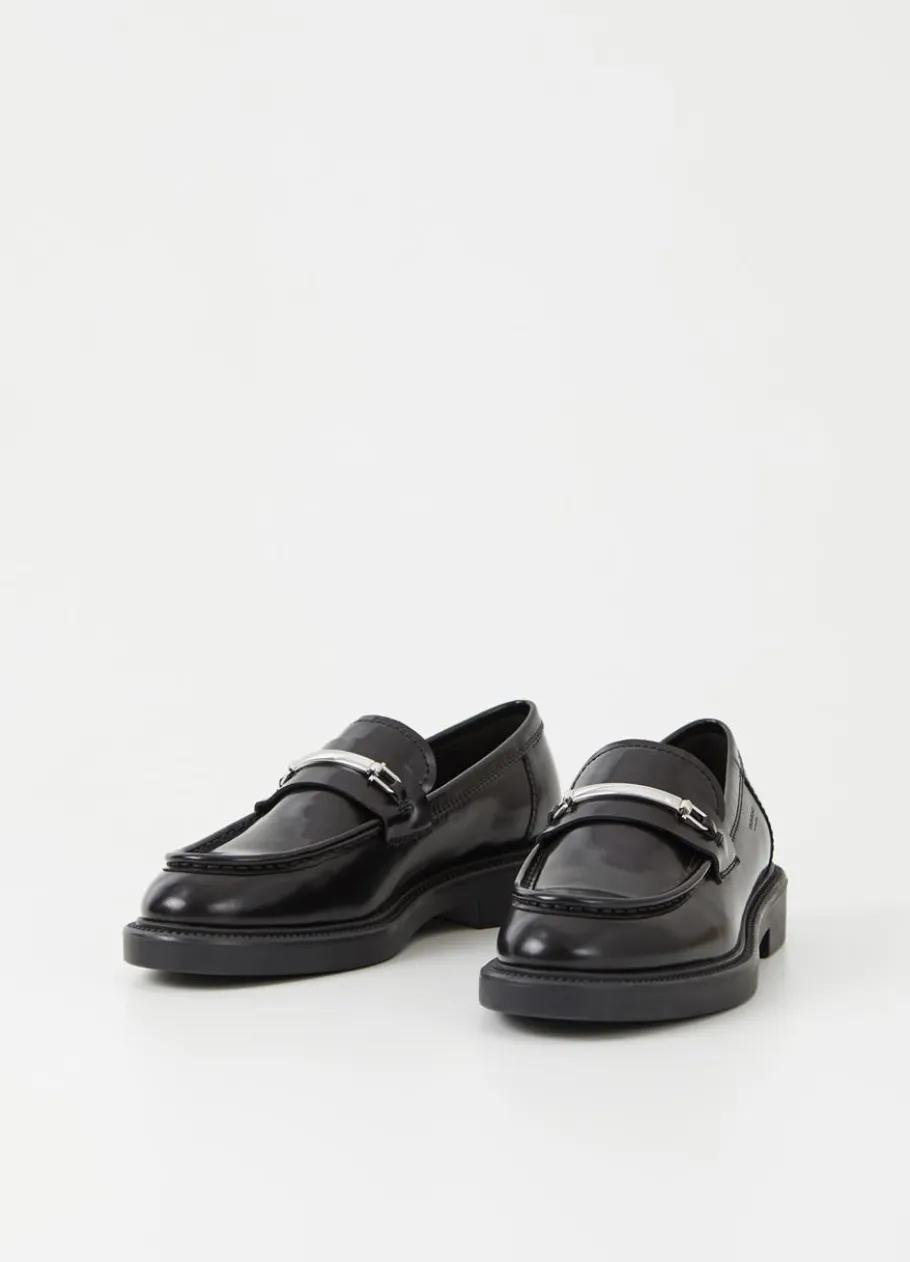 Kengät<Vagabond Alex W Loafer Musta Kiillotettu Nahka