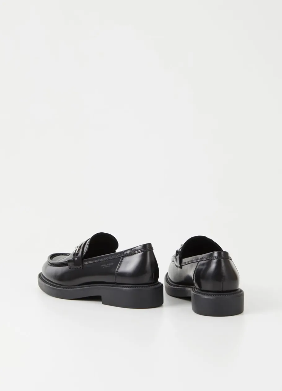 Kengät<Vagabond Alex W Loafer Musta Kiillotettu Nahka
