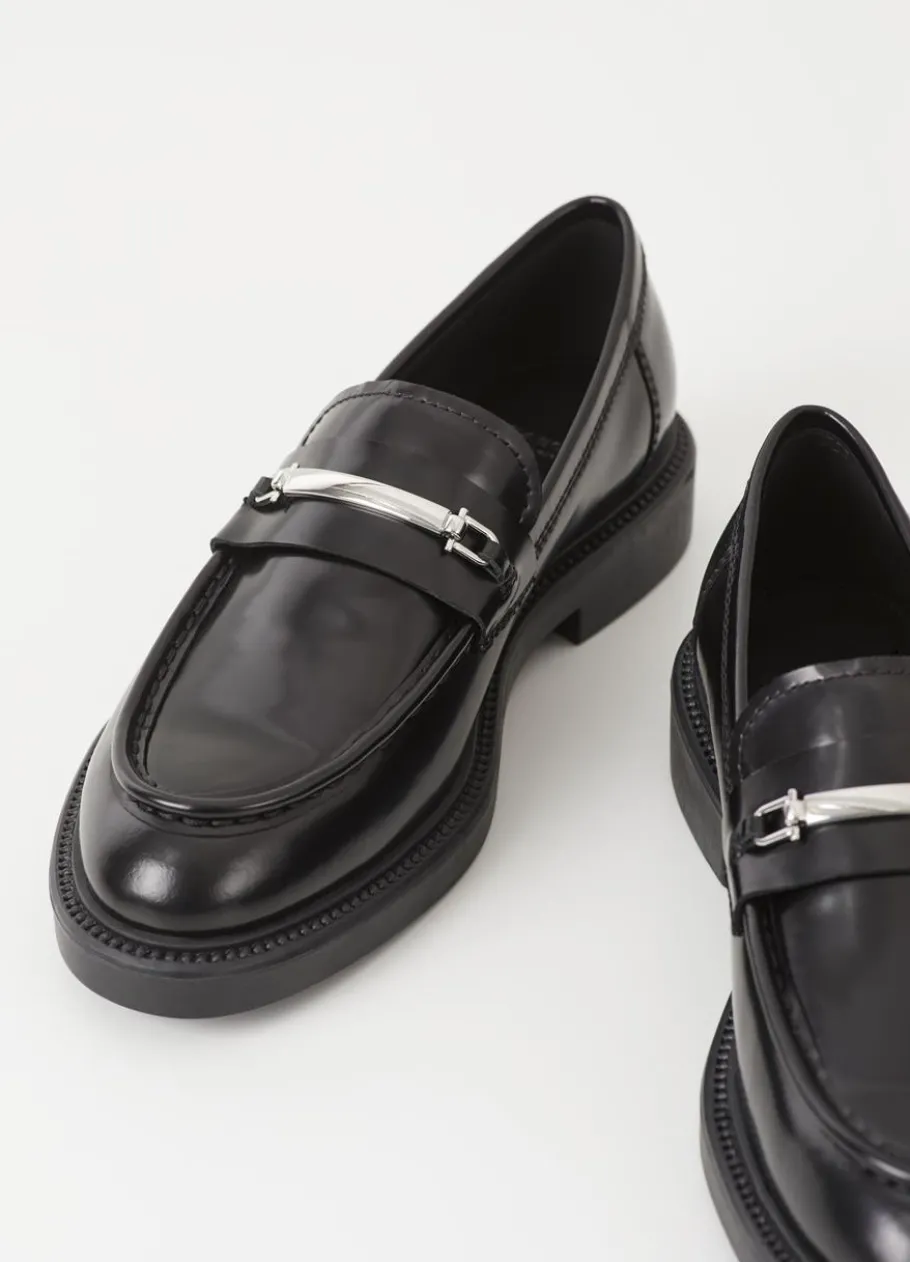 Kengät<Vagabond Alex W Loafer Musta Kiillotettu Nahka