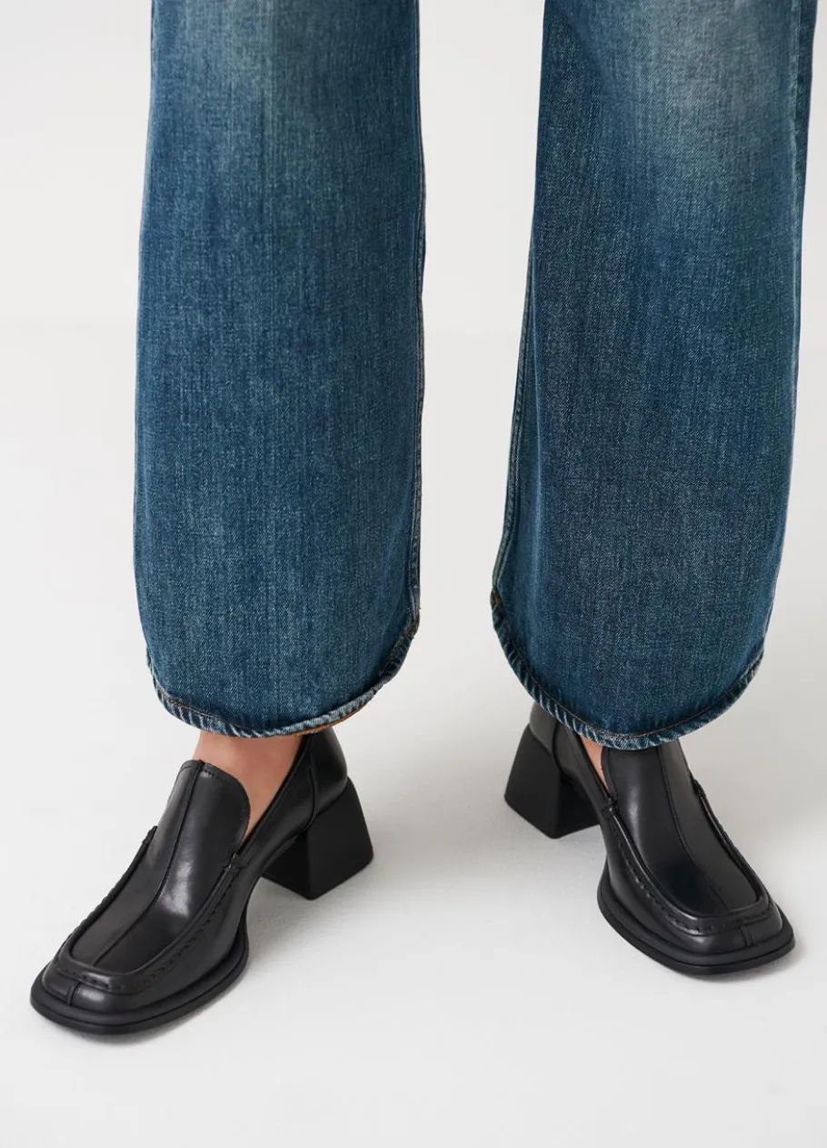 Kengät<Vagabond Ansie Loafer Musta Nahka