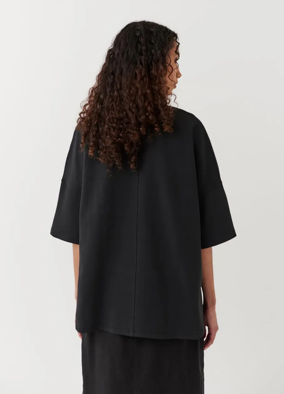 T-Paidat<Vagabond Boxy T-Shirt Musta Tekstiili
