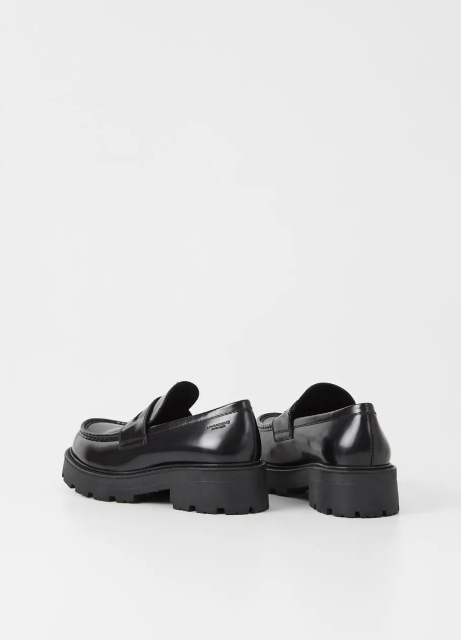 Kengät<Vagabond Cosmo 2.0 Loafer Musta Kiillotettu Nahka