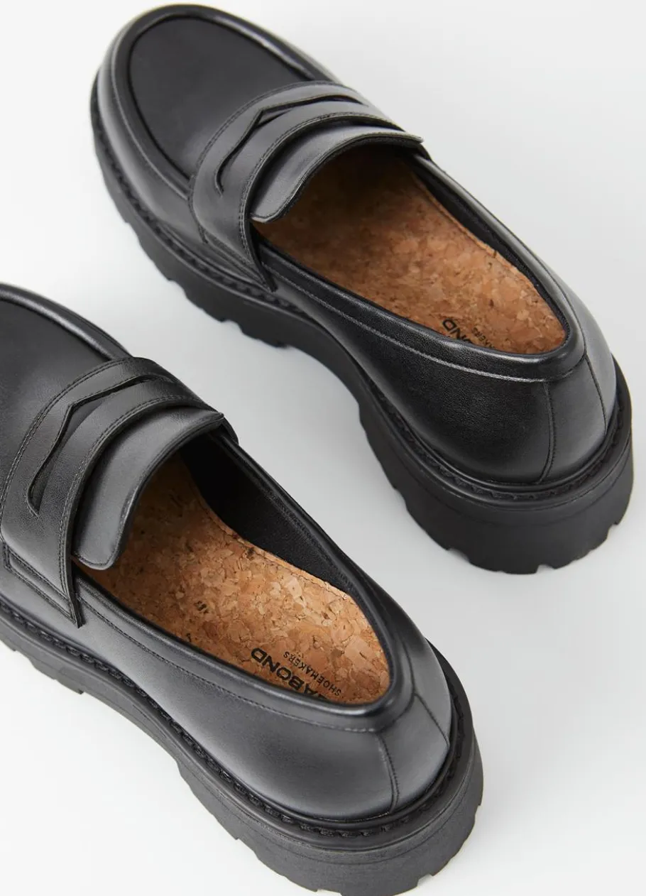 Kengät<Vagabond Cosmo 2.0 Loafer Musta Tekonahka