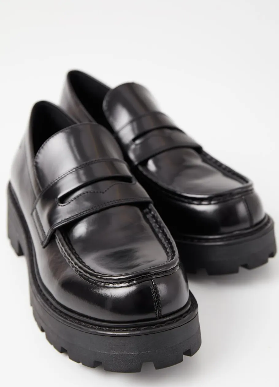 Kengät<Vagabond Cosmo 2.0 Loafer Musta Kiillotettu Nahka