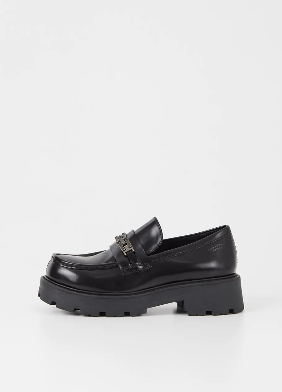 Kengät<Vagabond Cosmo 2.0 Loafer Musta Kiillotettu Nahka