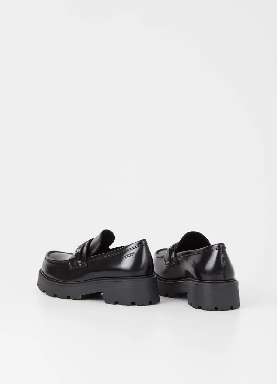Kengät<Vagabond Cosmo 2.0 Loafer Musta Kiillotettu Nahka