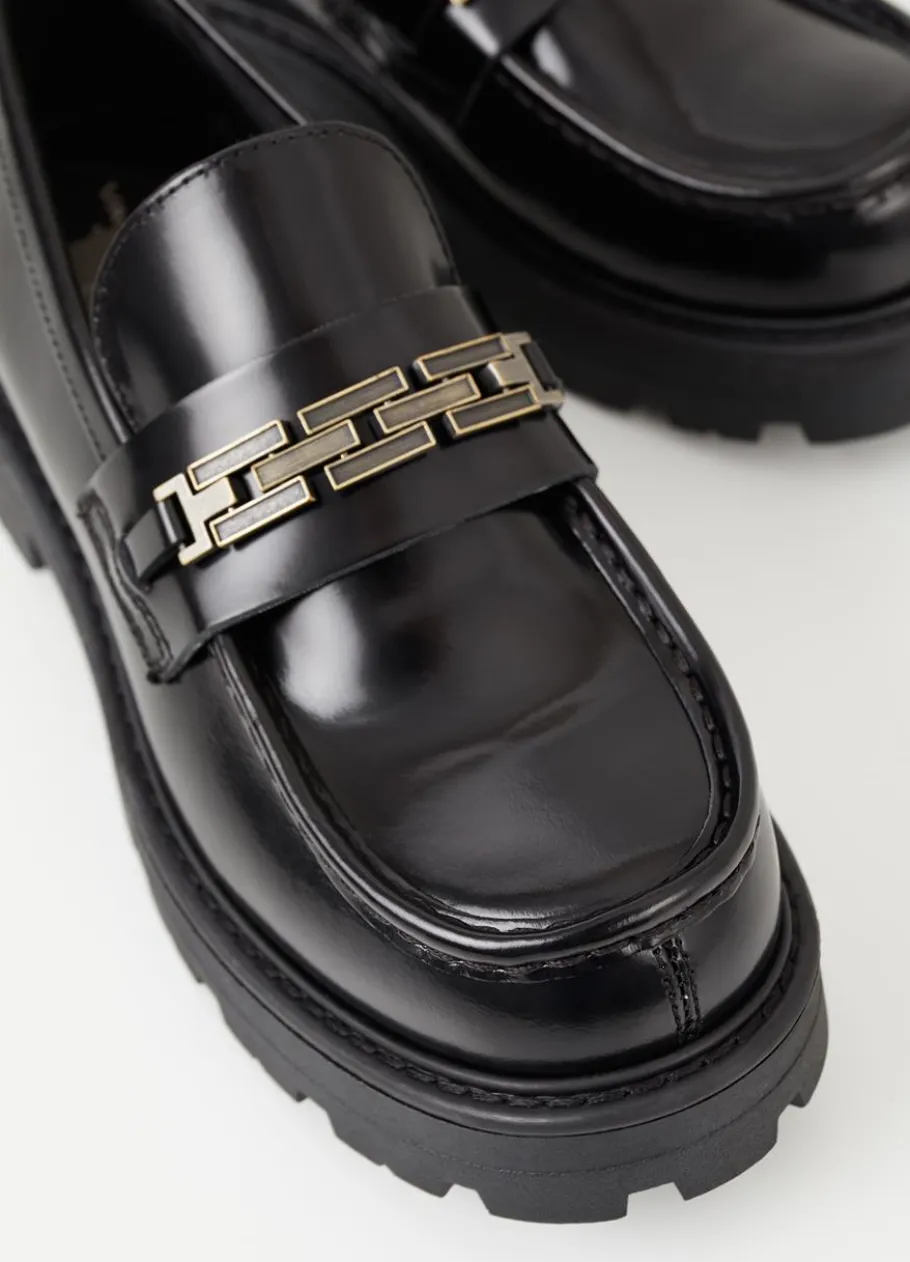 Kengät<Vagabond Cosmo 2.0 Loafer Musta Kiillotettu Nahka