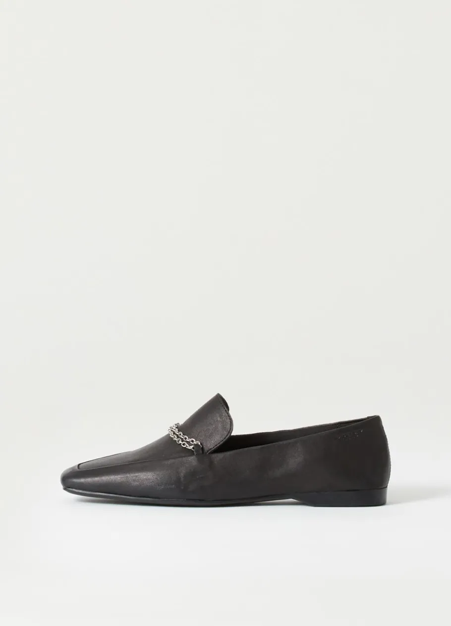 Kengät<Vagabond Delia Loafer Musta Nahka