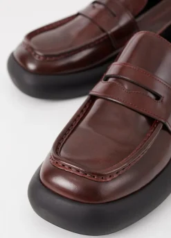 Kengät<Vagabond Janick Loafer Tummanpunainen Kiillotettu Nahka