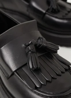 Loaferit<Vagabond Jeff Loafer Musta Nahka