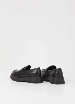 Loaferit<Vagabond Jeff Loafer Musta Nahka